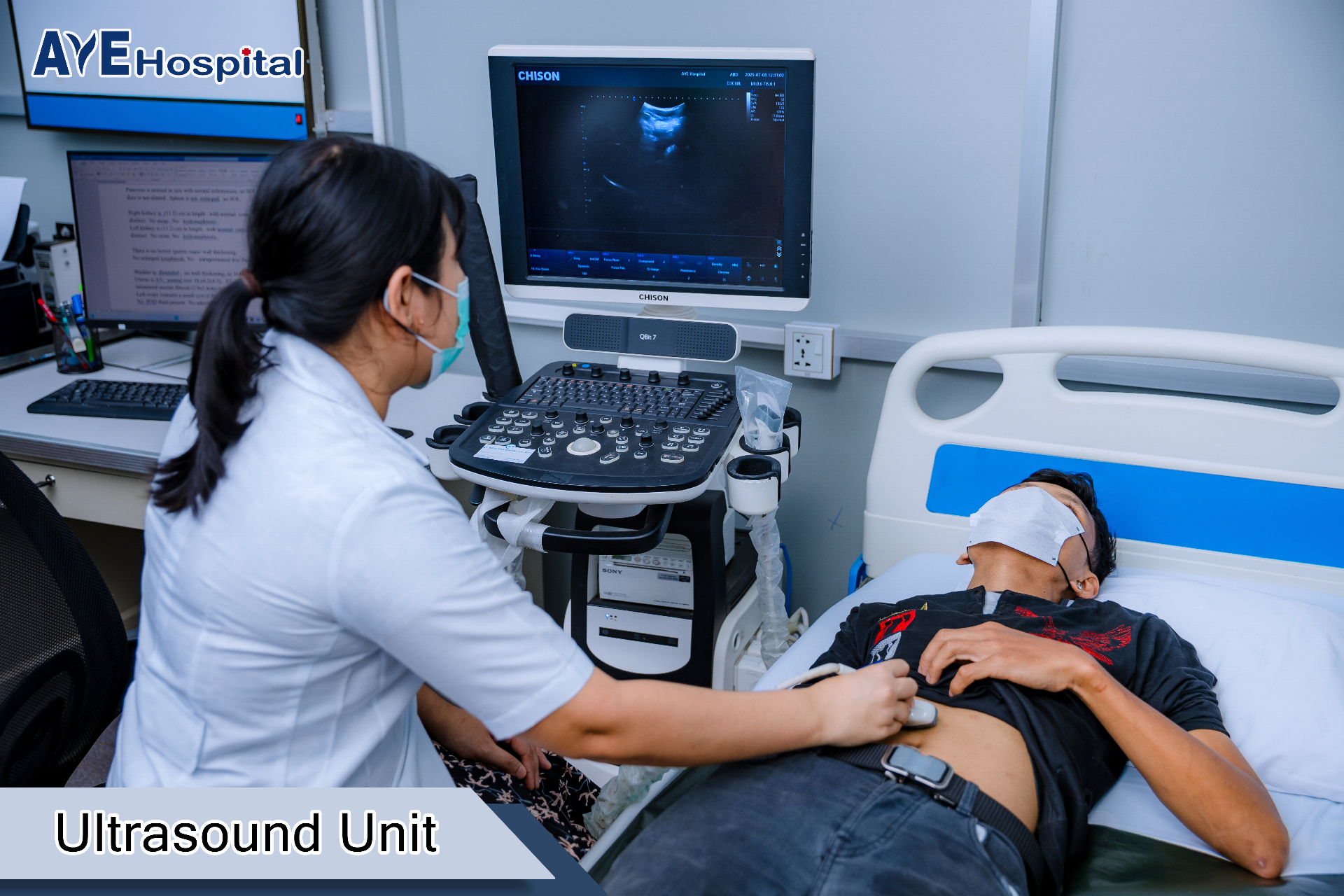 Aye Hospital ultrasound unit